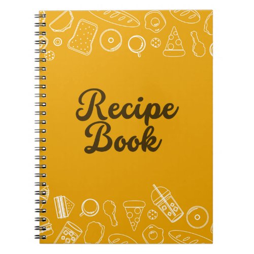 Recipe Book Spiral Photo Notebook