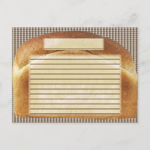 recipe bread postcard
