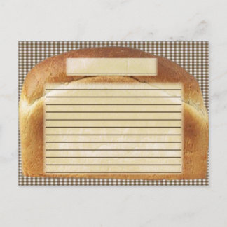 recipe bread postcard