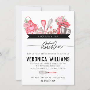Recipe Bridal Shower Invitation