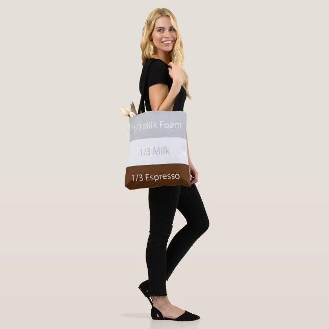 Recipe cappuccino Coffee | Text design Tote Bag (On Model)