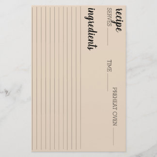 Recipe Card