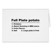 Recipe card (Front Horizontal)