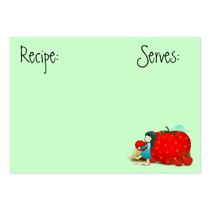 Recipe Card Business Cards