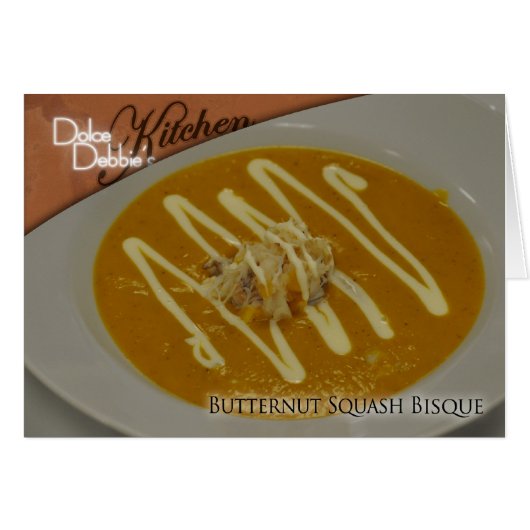 Recipe Card - Butternut Squash Bisque (Front Horizontal)