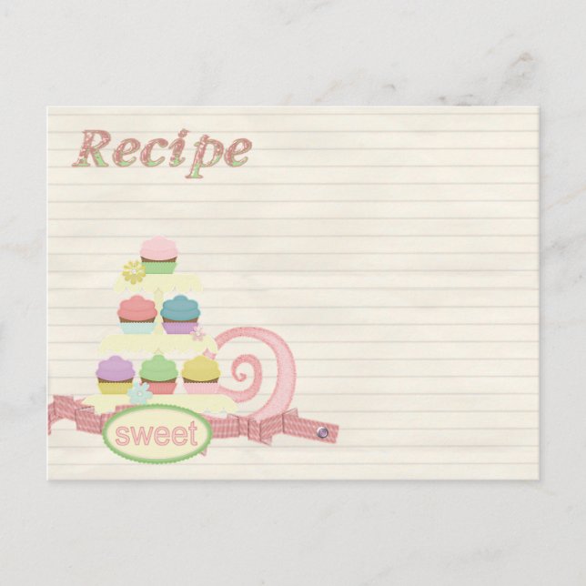 recipe card cupcake tray (Front)