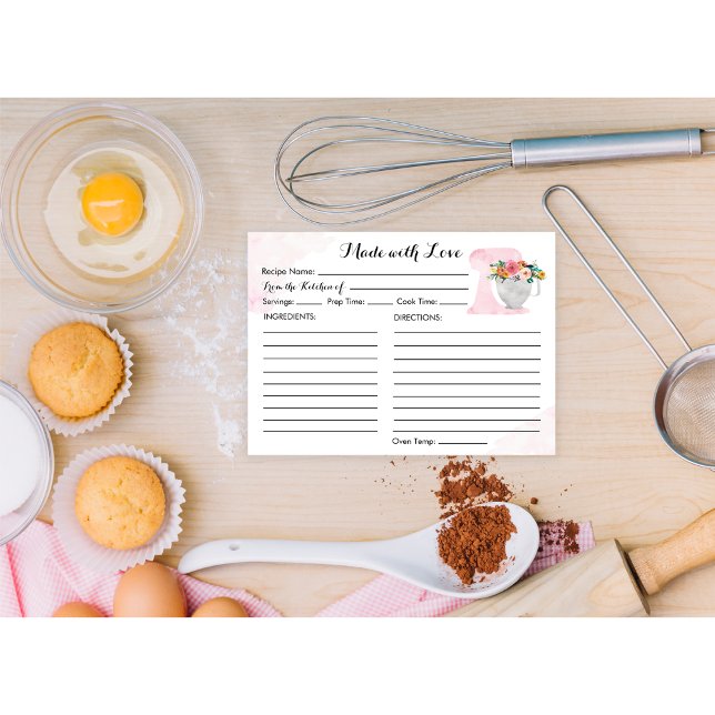 Recipe Card Floral Bridal Shower (Creator Uploaded)