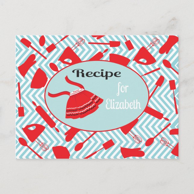 Recipe card for Elizabeth custom (Front)