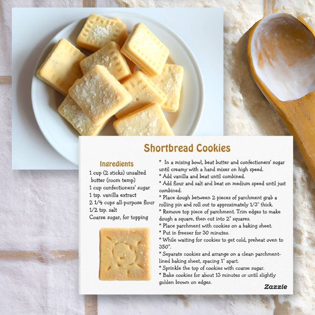 Recipe Card for Shortbread Cookies  (Creator Uploaded)