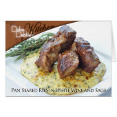 Recipe Card - Pan Seared Ribs (Front Horizontal)