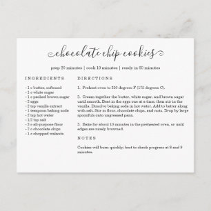 Recipe Card Postcard