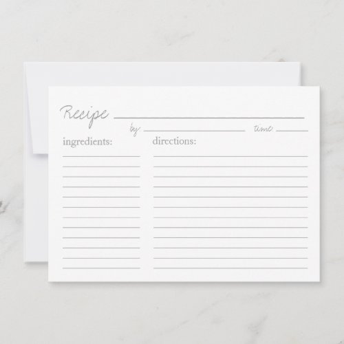 Recipe Card | Recipe Style