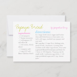 Recipe Card | Your Recipe |pmulti