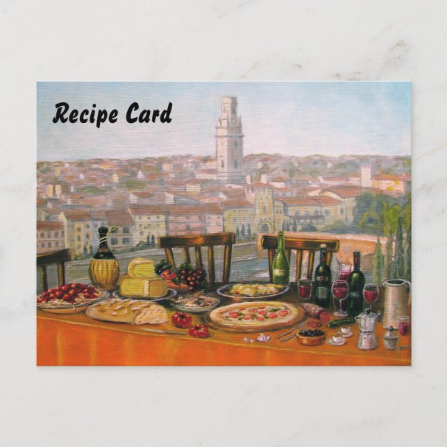 Recipe Cards Italian Fine Art (Front)