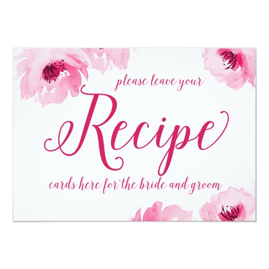 Recipe Cards Sign Print | Zazzle.com