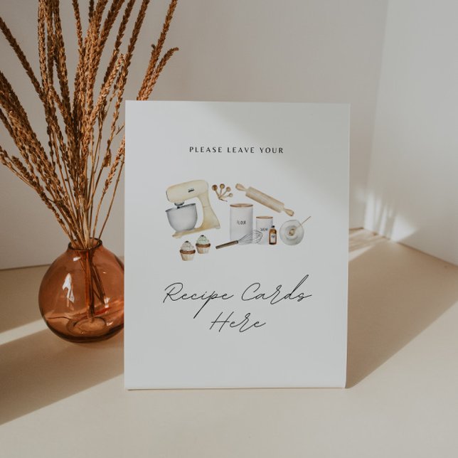 Recipe Cards Sign Stock the Kitchen Bridal Shower (Creator Uploaded)