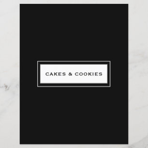 Recipe Category Cakes & Cookies Black & White