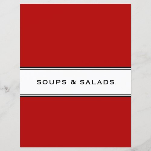 Recipe Chapter  Soup  Salad  Red Black  White