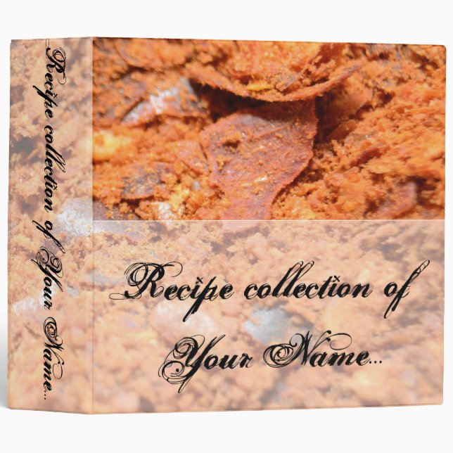 Recipe collection... 3 ring binder (Front/Spine)