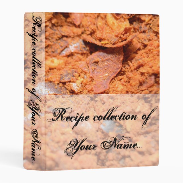 Recipe collection... mini binder (Front/Spine)