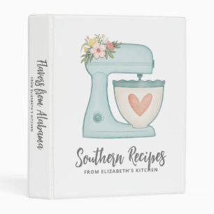 Recipe Cookbook Cake Mixer Bakery 3 Ring Binder