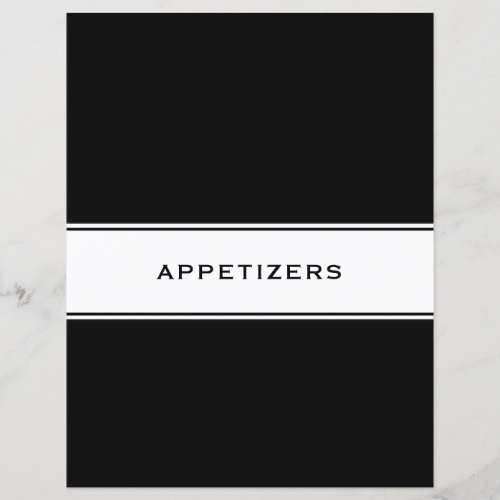 Recipe Cookbook Chapter Divider  Appetizers