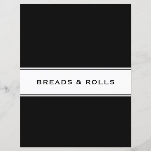 Recipe Cookbook Chapter Divider  Breads  Rolls