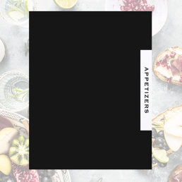 Recipe Divider | Appetizers | Black &amp; White