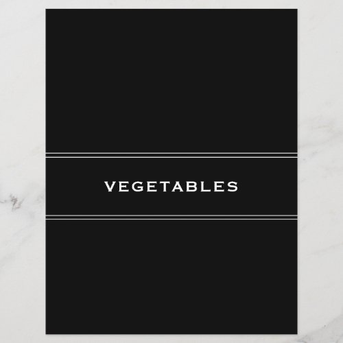 Recipe Divider  Black  White  Vegetables