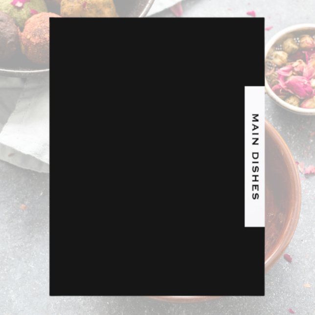 Recipe Divider | Main Dishes | Black & White (Creator Uploaded)