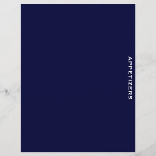 Recipe Divider  Navy  White  Appetizers
