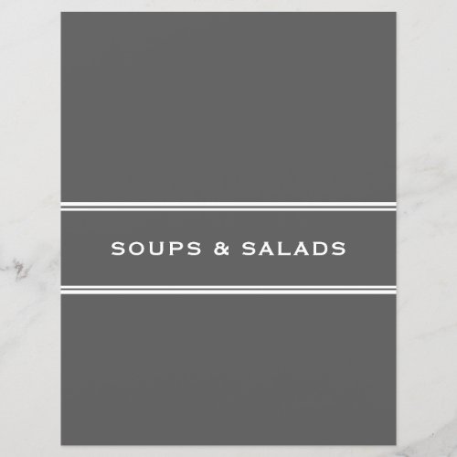 Recipe Divider  Soups  Salads  Gray