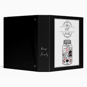Recipe Family 3 Ring Binder