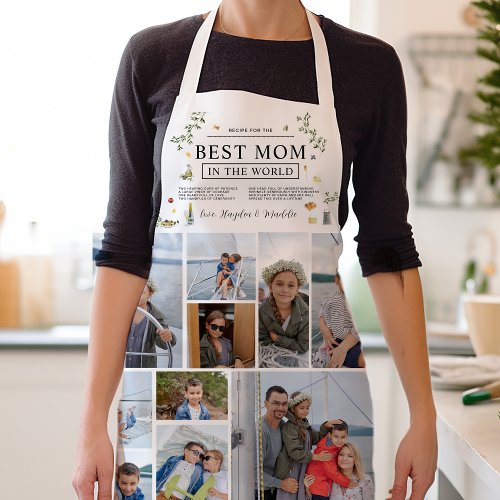 Recipe for the Best Mom  Mothers Day Photo Apron