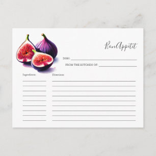 Recipe for the Bride Recipe Card Fruit