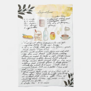 Personalized Recipe Tea Towels