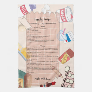 Recipe Ingredients Kitchen Towel