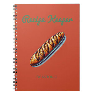 Recipe Keeper Bakery Terracotta Green Baking Lover Notebook