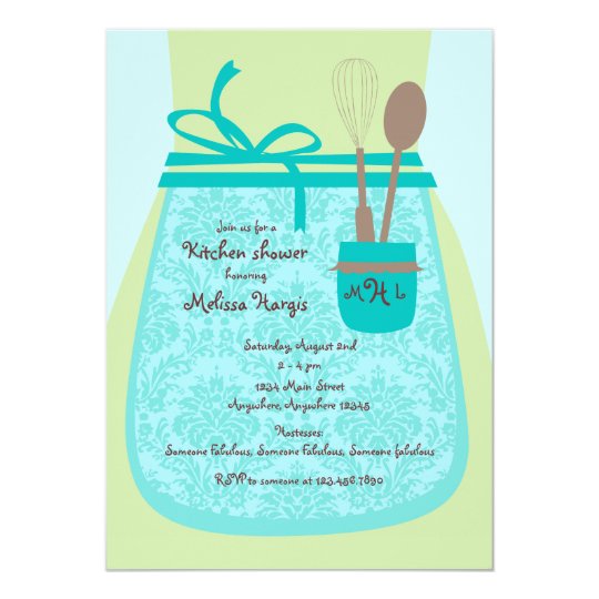 Recipe Kitchen Bridal Shower Invitation | Zazzle.com