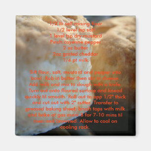 Recipe magnets - Cheese scones