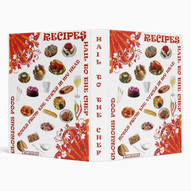 RECIPE NOTEBOOK 3 RING BINDER (Background)