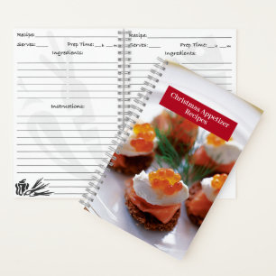 Recipe Notebook - Christmas Appetizer Recipes