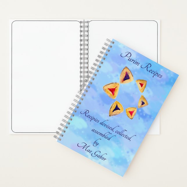 Recipe Notebook for Purim - or your special title (Inside)