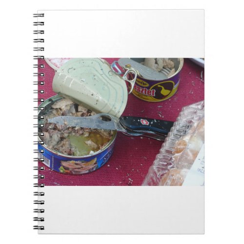 Recipe Notebook Polish pate fish knife camping