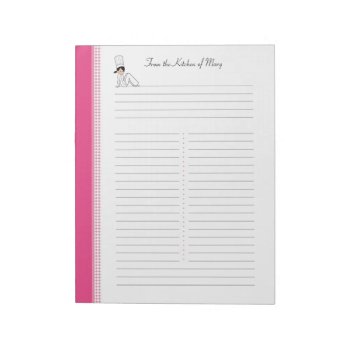 Recipe Notepad With Kitchen Art For Binders by ShopDesigns at Zazzle
