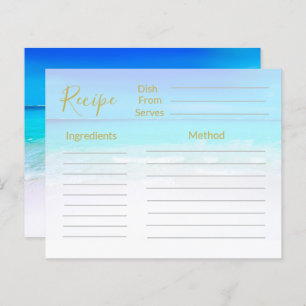 Recipe Ocean Beach Sea Blue