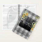 Recipe organizer cookbook farmhouse kitchen rustic