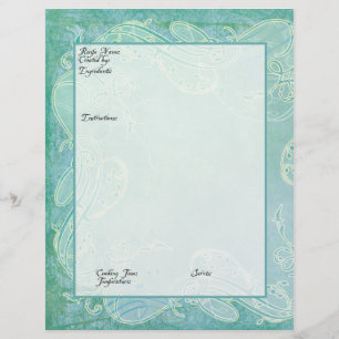 Recipe Page Family Heritage Cookbook Recipe Binder