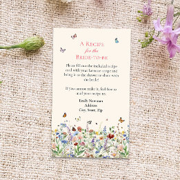Recipe Request | Bohemian Wildflowers Enclosure Card