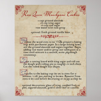 Recipe: Rose Queen Marchpane Cookies Value Poster
